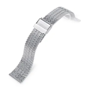 20mm Classic Bony Mesh Band, Polished