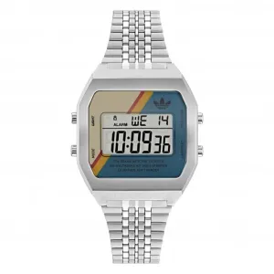 Adidas Unisex Digital Two Stainless Steel Watch AOST23556