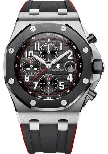 Audemars Piguet Royal Oak Offshore Selfwinding Chronograph Watch-Black Dial 42mm-26470SO.OO.A002CA.01