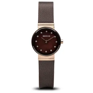 Bering Classic Polished Rose Gold Swarovski Watch