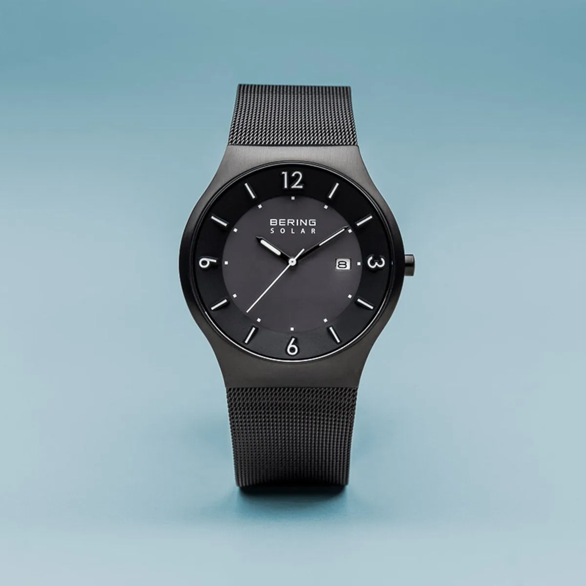 Bering Solar Brushed Black Watch