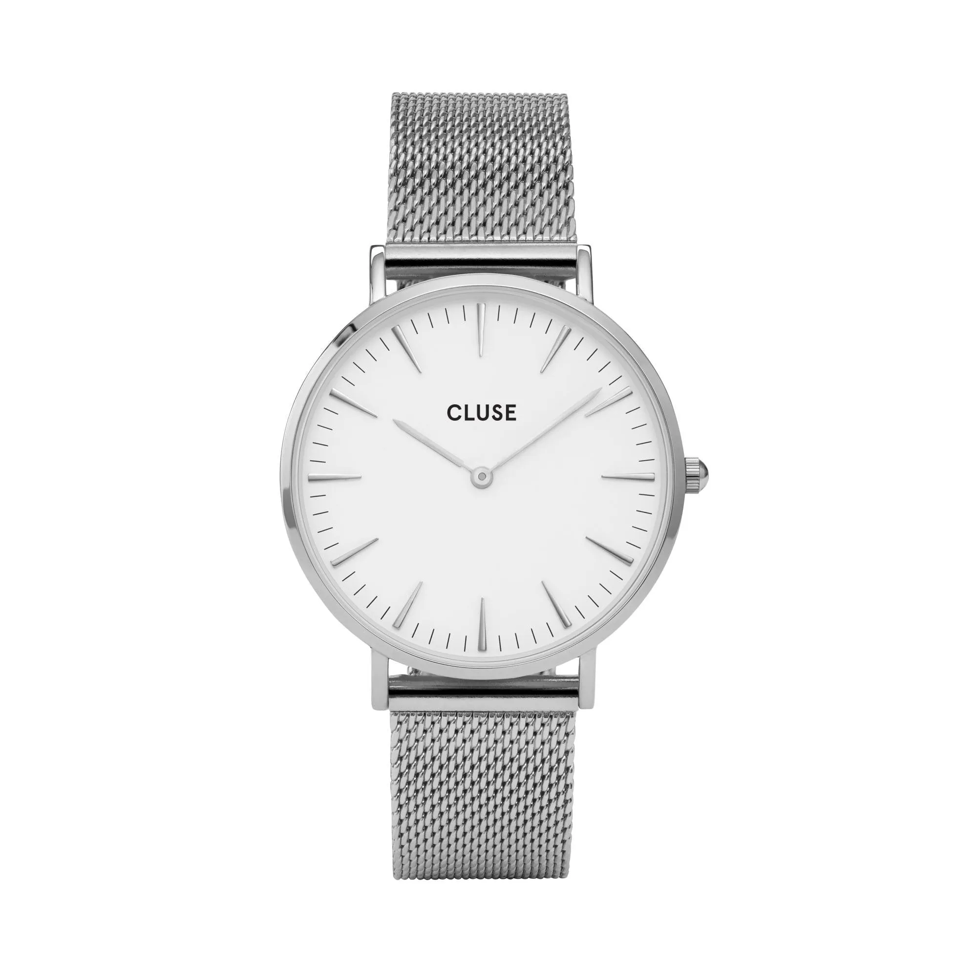 BOHO CHIC SILVER/WHITE WATCH