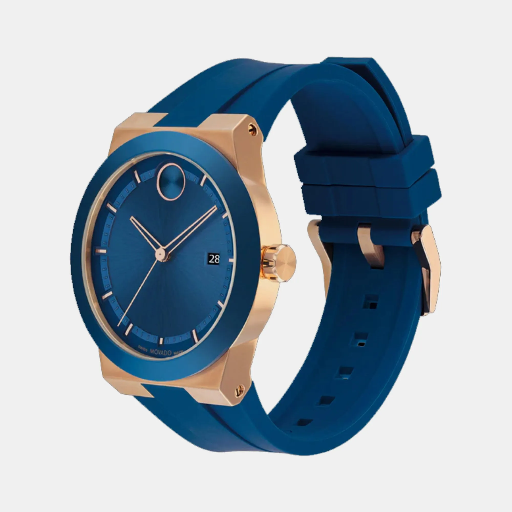 Bold Men's Blue Analog Silicon Watch 3601140