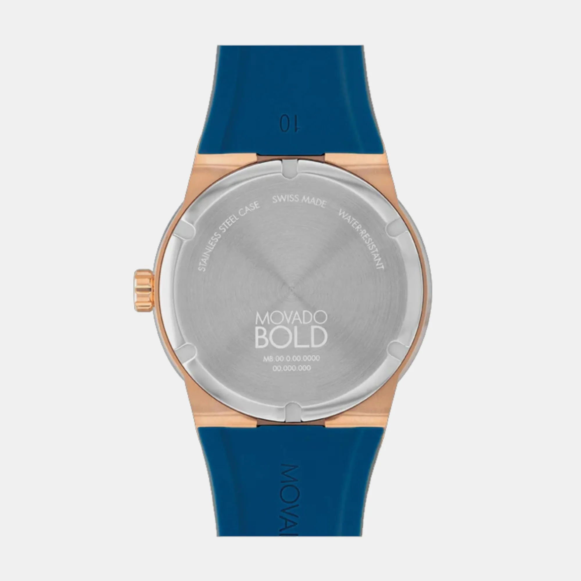 Bold Men's Blue Analog Silicon Watch 3601140