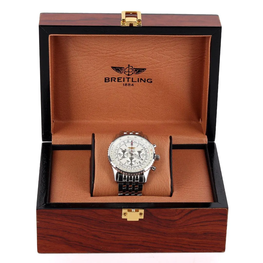 Breitling Chronometre Navitimer Silver Steel Watch