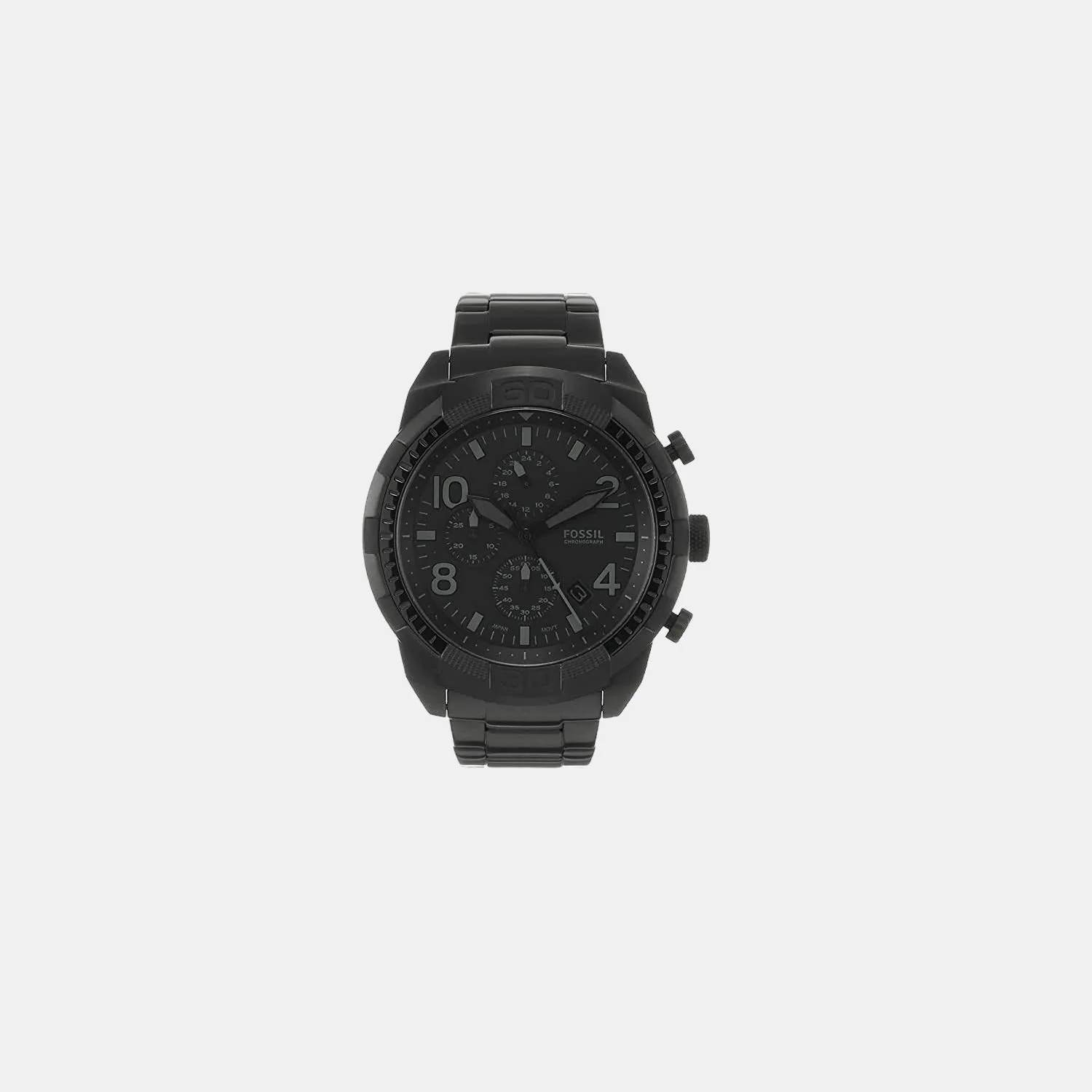 Bronson Men's Black Chronograph Stainless Steel Watch FS5712