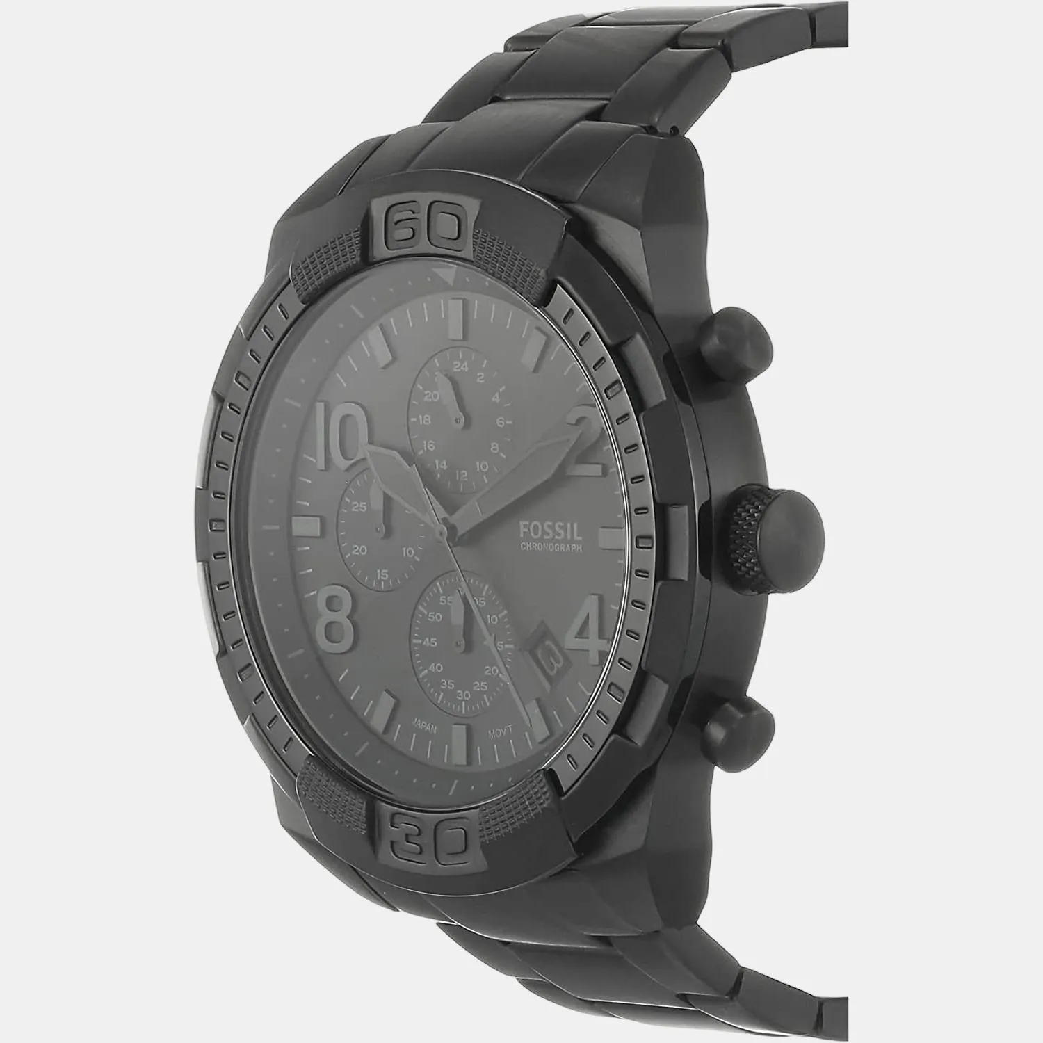 Bronson Men's Black Chronograph Stainless Steel Watch FS5712