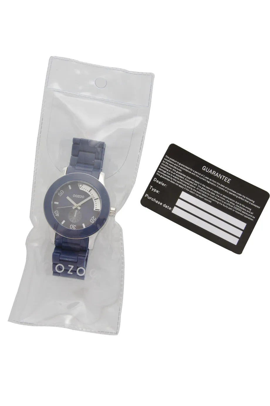 C4258 Dark Blue Plastic Watch