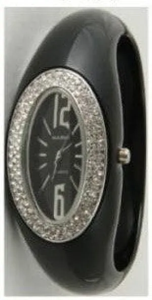 CHT205 - Crystal, Solid Black, Bangle