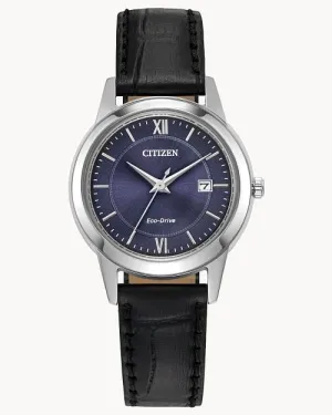 Citizen Classic Blue Dial Leather Strap Watch FE1087-01L