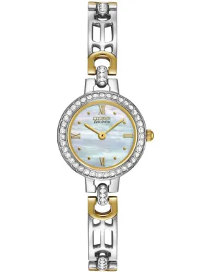 Citizen Ladies' Eco-Drive - Stainless and Gold-Tone - Swarovski&reg; Crystals