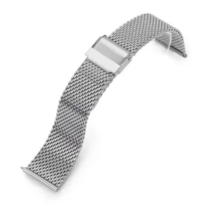 Classic Tapered Quick Release Mesh Band, Brushed