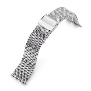 Classic Tapered Quick Release Mesh Band, Polished