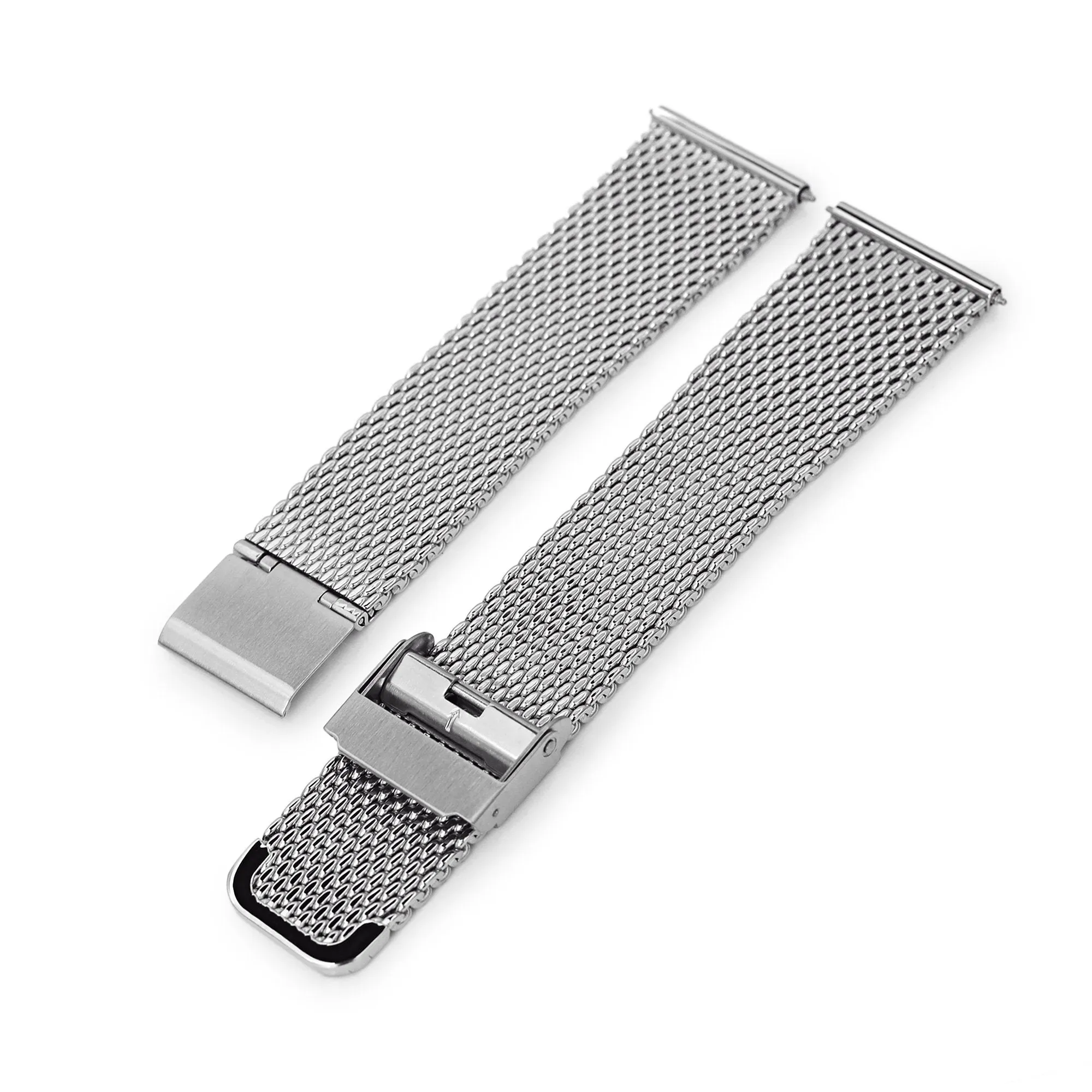 Classic Tapered Quick Release Mesh Band, Polished