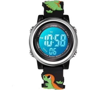 Cofuo Kids Digital Sport Waterproof Watch for Girls Boys, Kid Sports Outdoor LED  Wristwatch Dinosaur