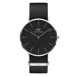 Daniel Wellington Classic 40 Cornwall Silver & Black Watch