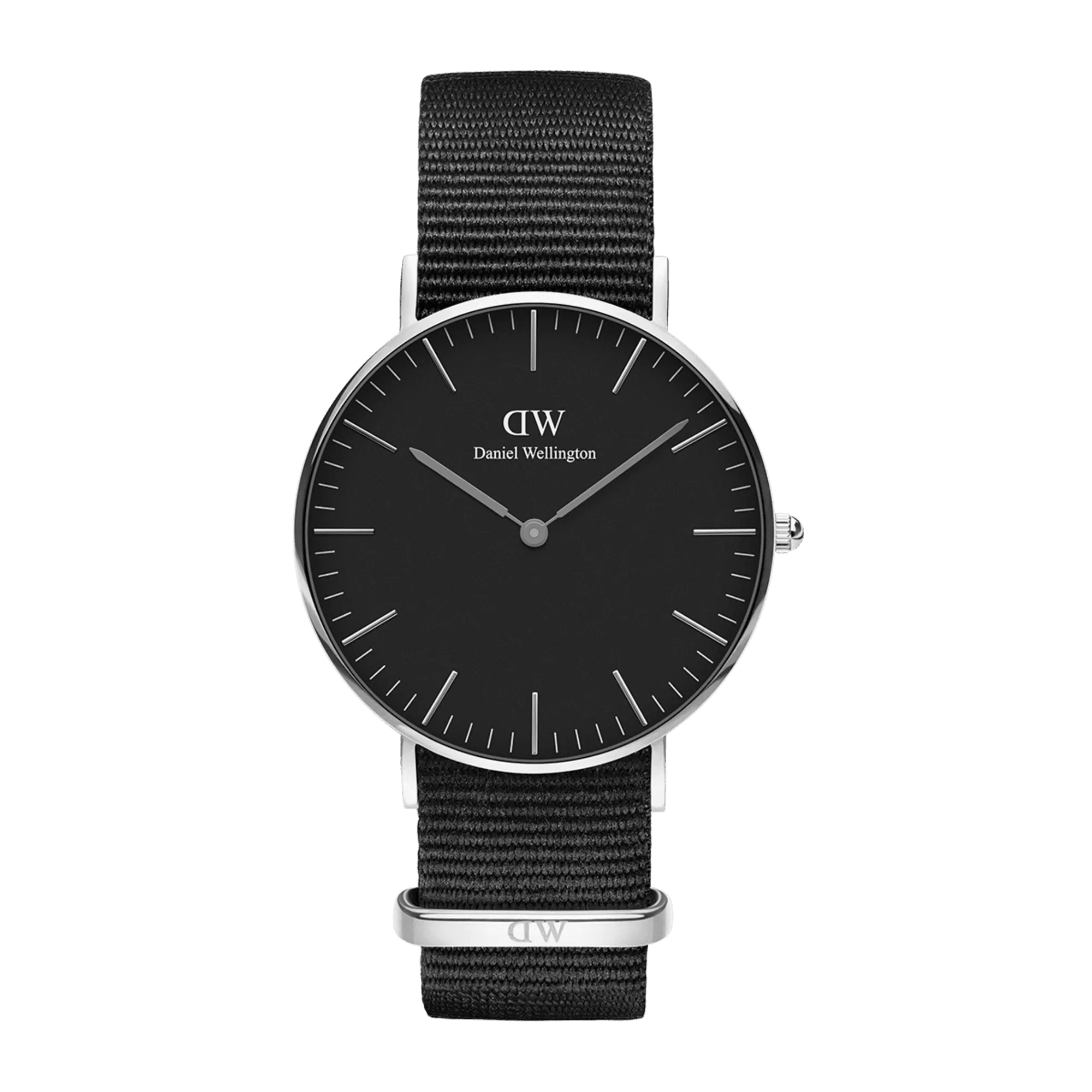 Daniel Wellington Classic 40 Cornwall Silver & Black Watch