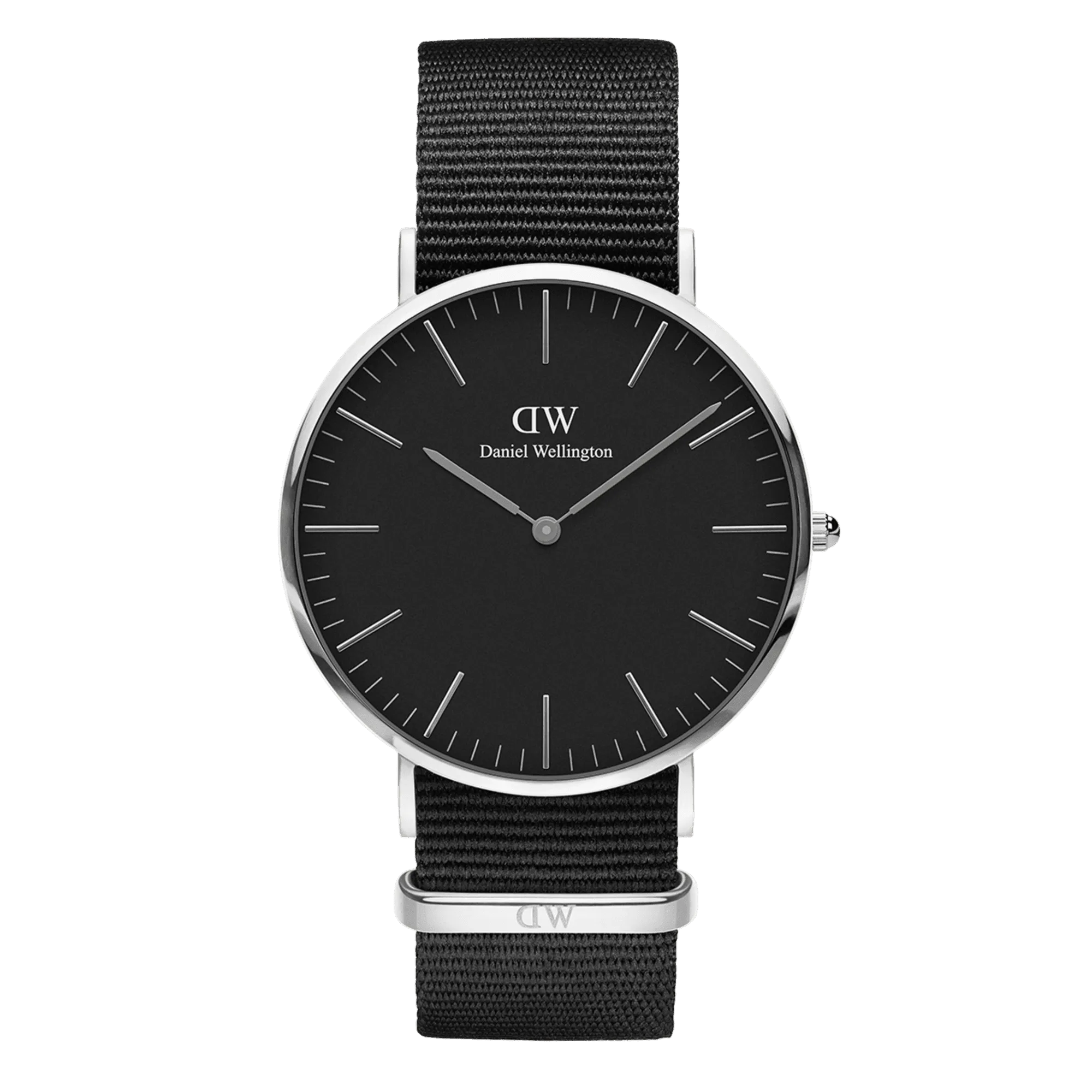 Daniel Wellington Classic 40 Cornwall Silver & Black Watch