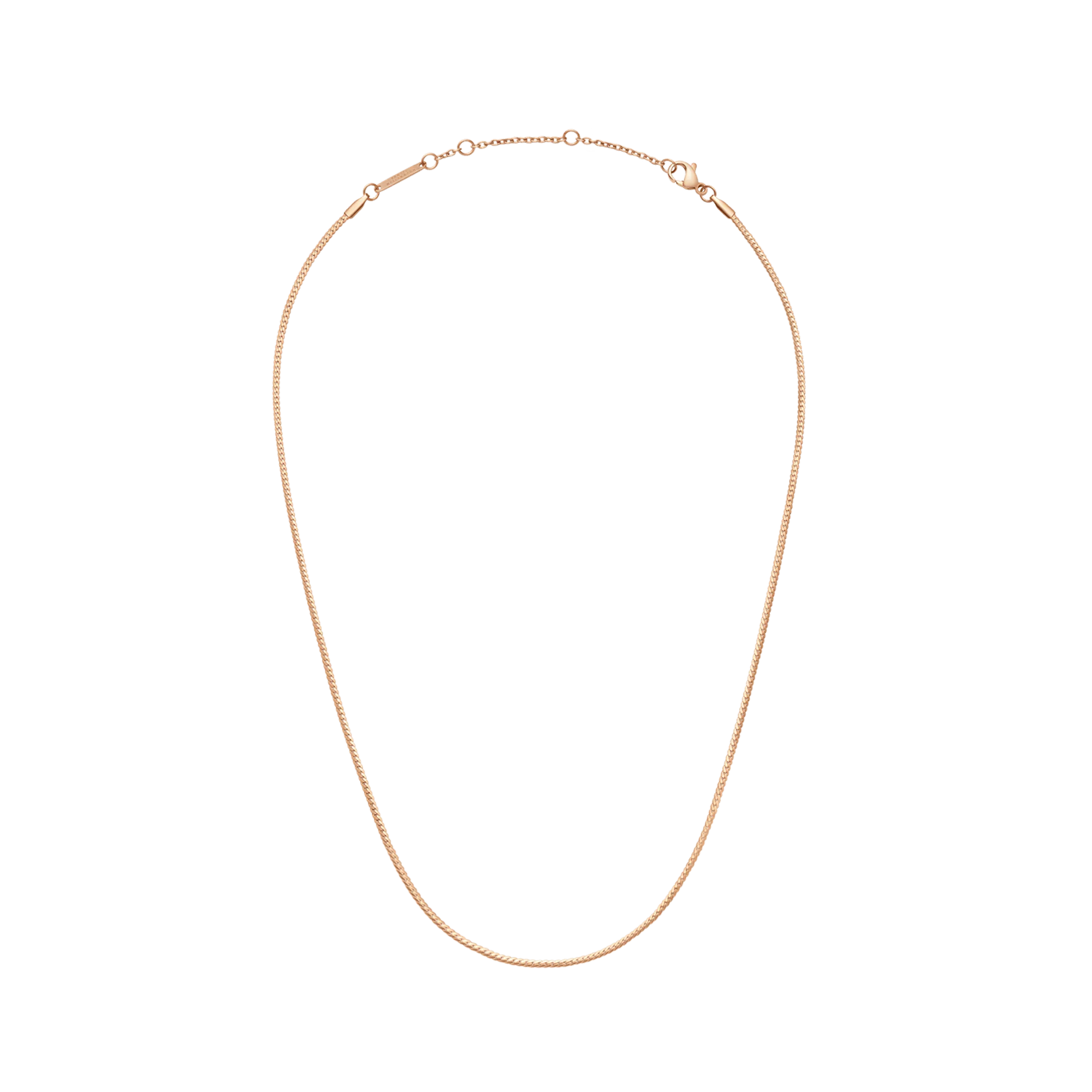 Daniel Wellington Elan Flat Chain Necklace Long Rose Gold