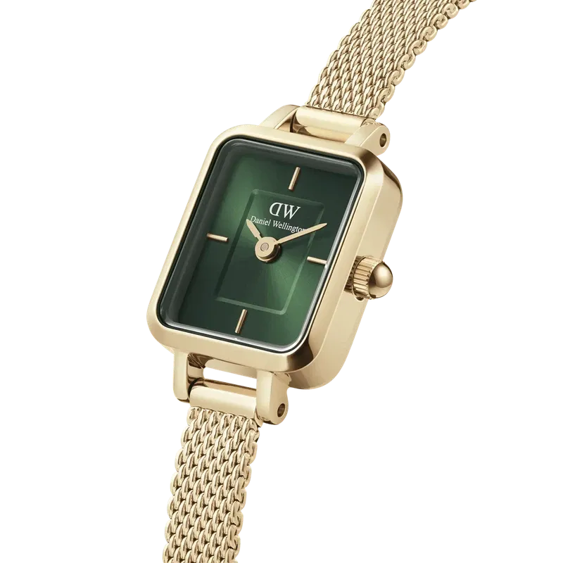 Daniel Wellington Quadro Mini Evergold Emerald Watch 15.4x18.2mm