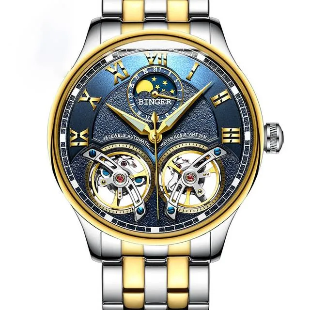 Double Tourbillon Switzerland Automatic Men Watch