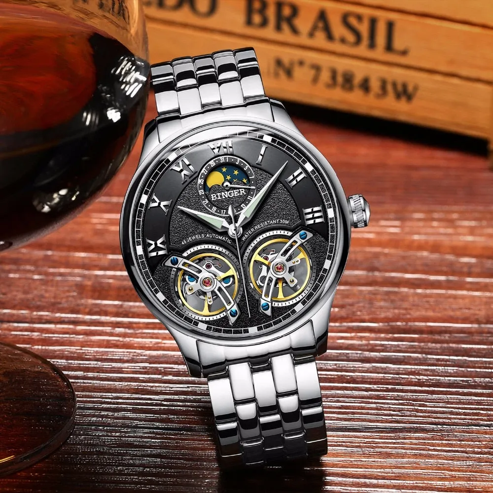 Double Tourbillon Switzerland Automatic Men Watch