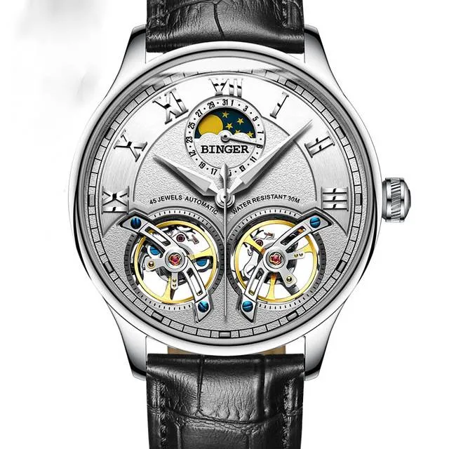 Double Tourbillon Switzerland Automatic Men Watch