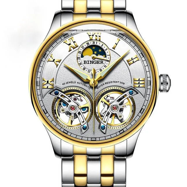 Double Tourbillon Switzerland Automatic Men Watch