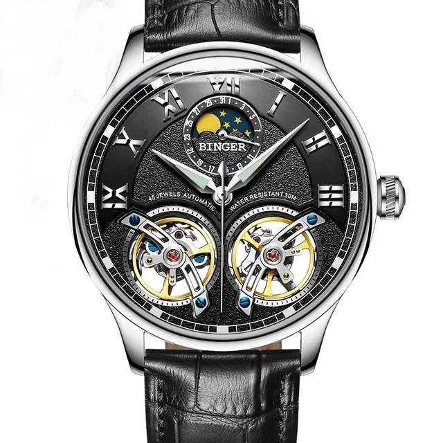 Double Tourbillon Switzerland Automatic Men Watch