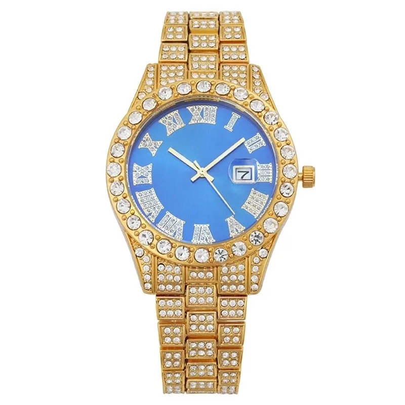 Elegant Luxurious Geometric Double Side Snaps Quartz Women's Watches