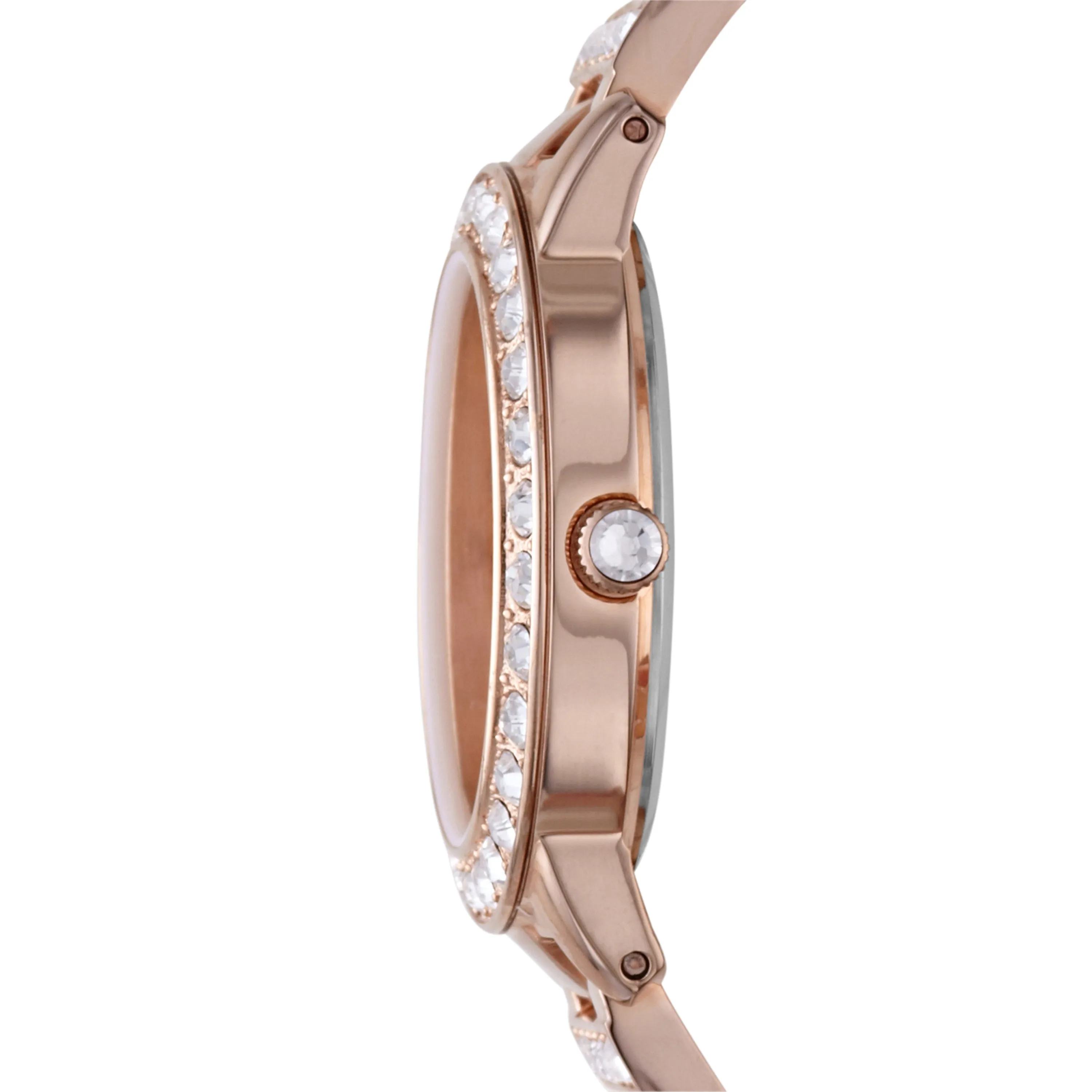 Fossil Jesse Three-Hand Day-Date Rose Gold-Tone Stainless Steel Watch ES3020