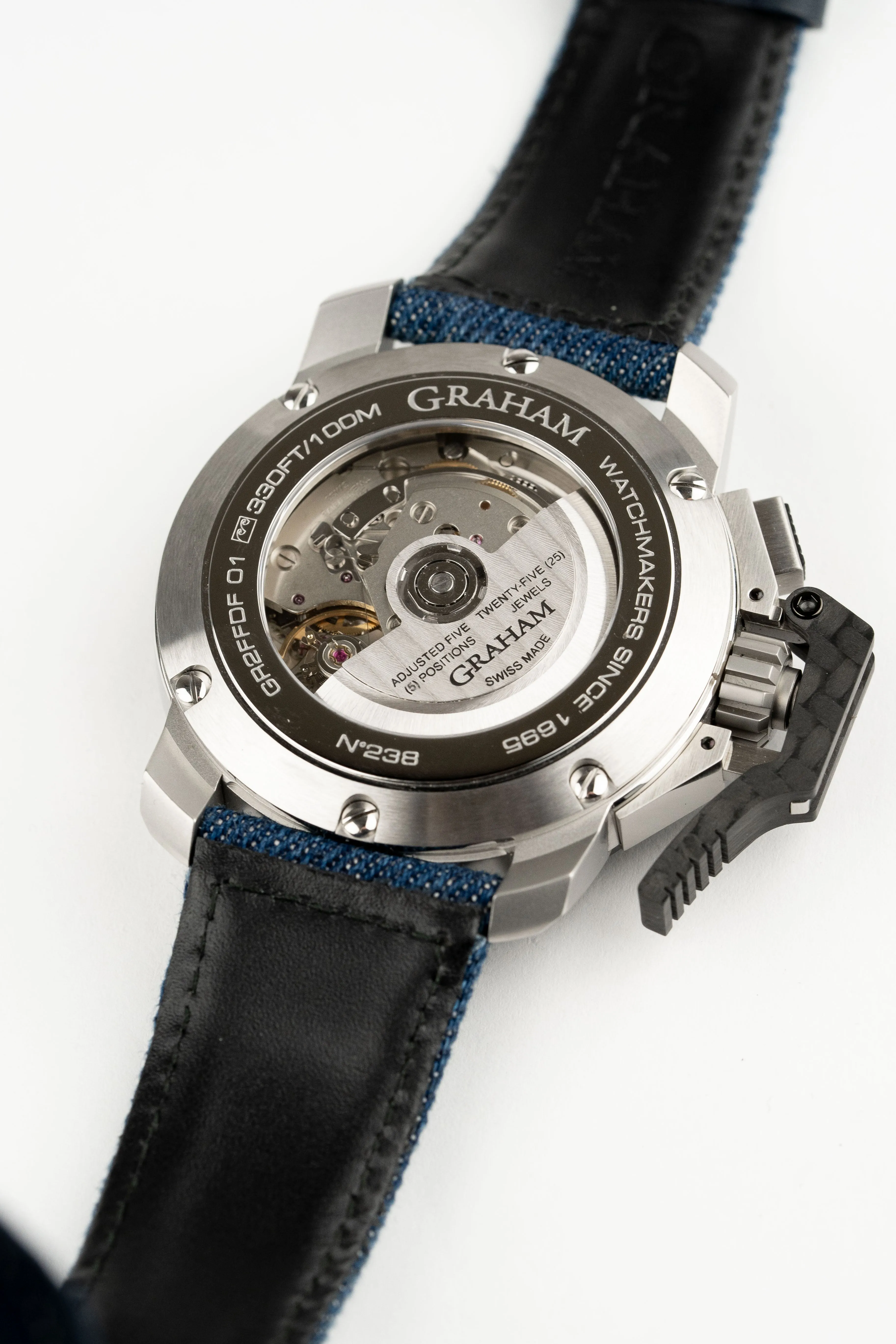 Graham Blue Chronofighter Steel Target Watch 2CCAC.U04A.T33S