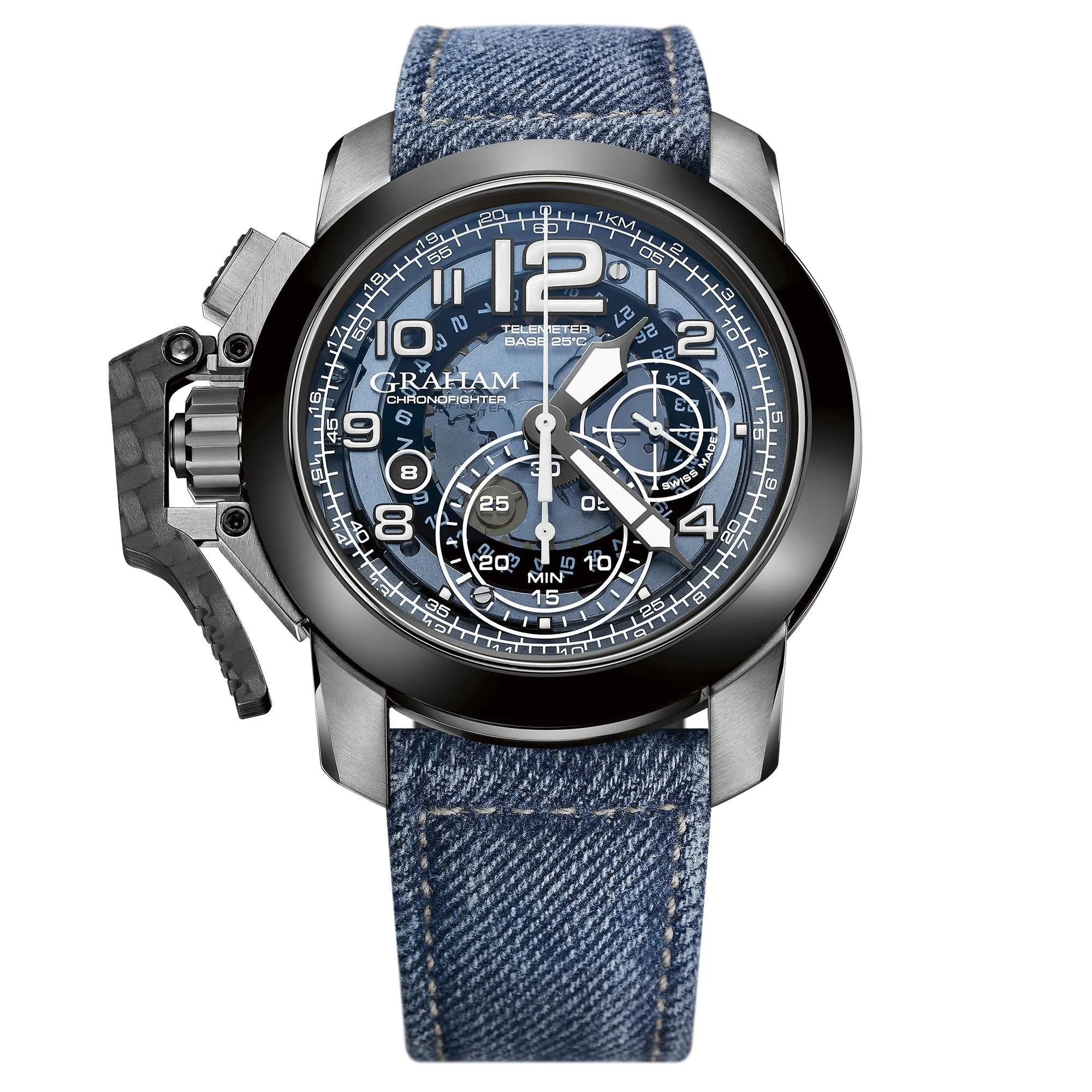 Graham Blue Chronofighter Steel Target Watch 2CCAC.U04A.T33S