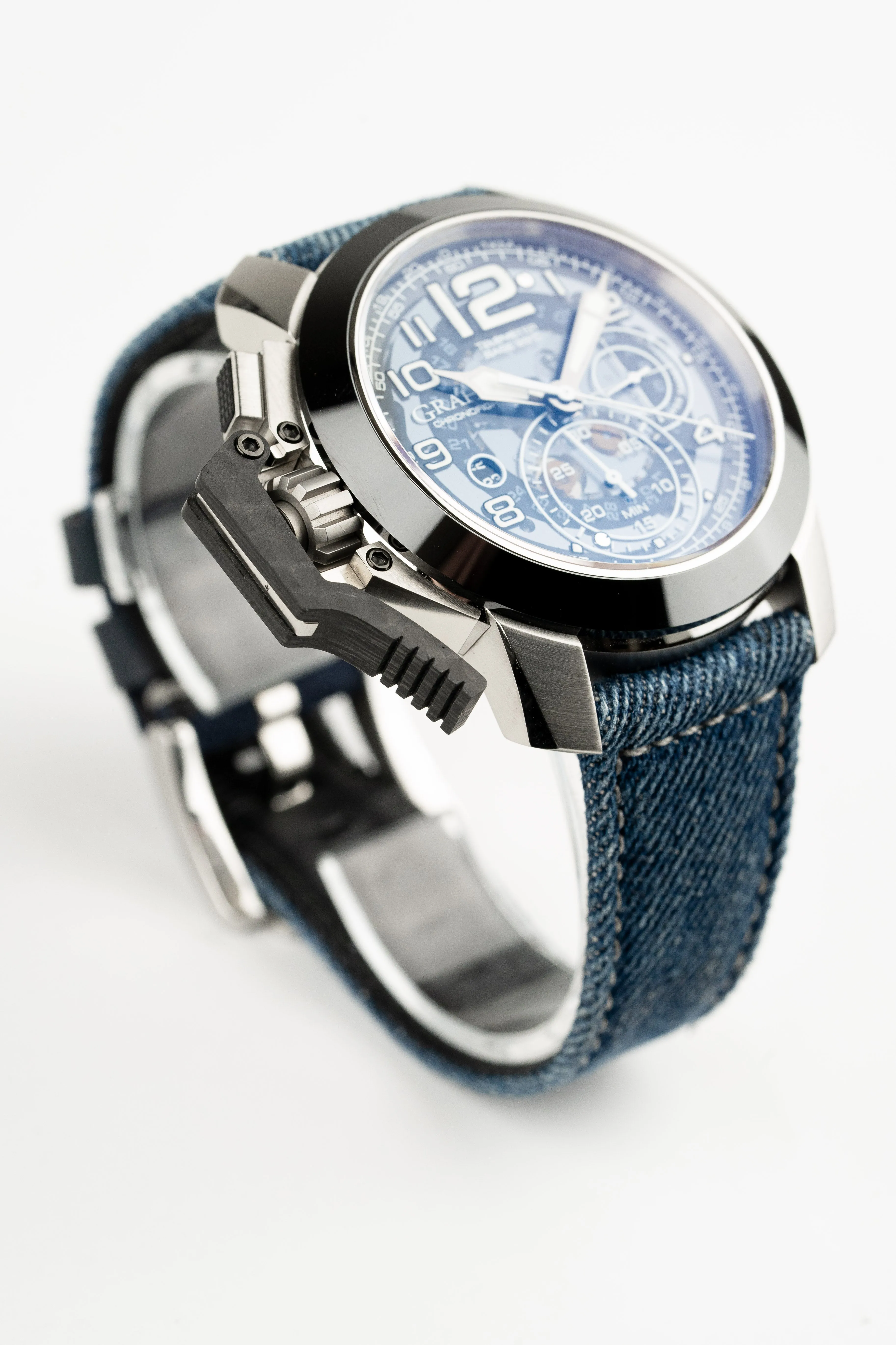 Graham Blue Chronofighter Steel Target Watch 2CCAC.U04A.T33S