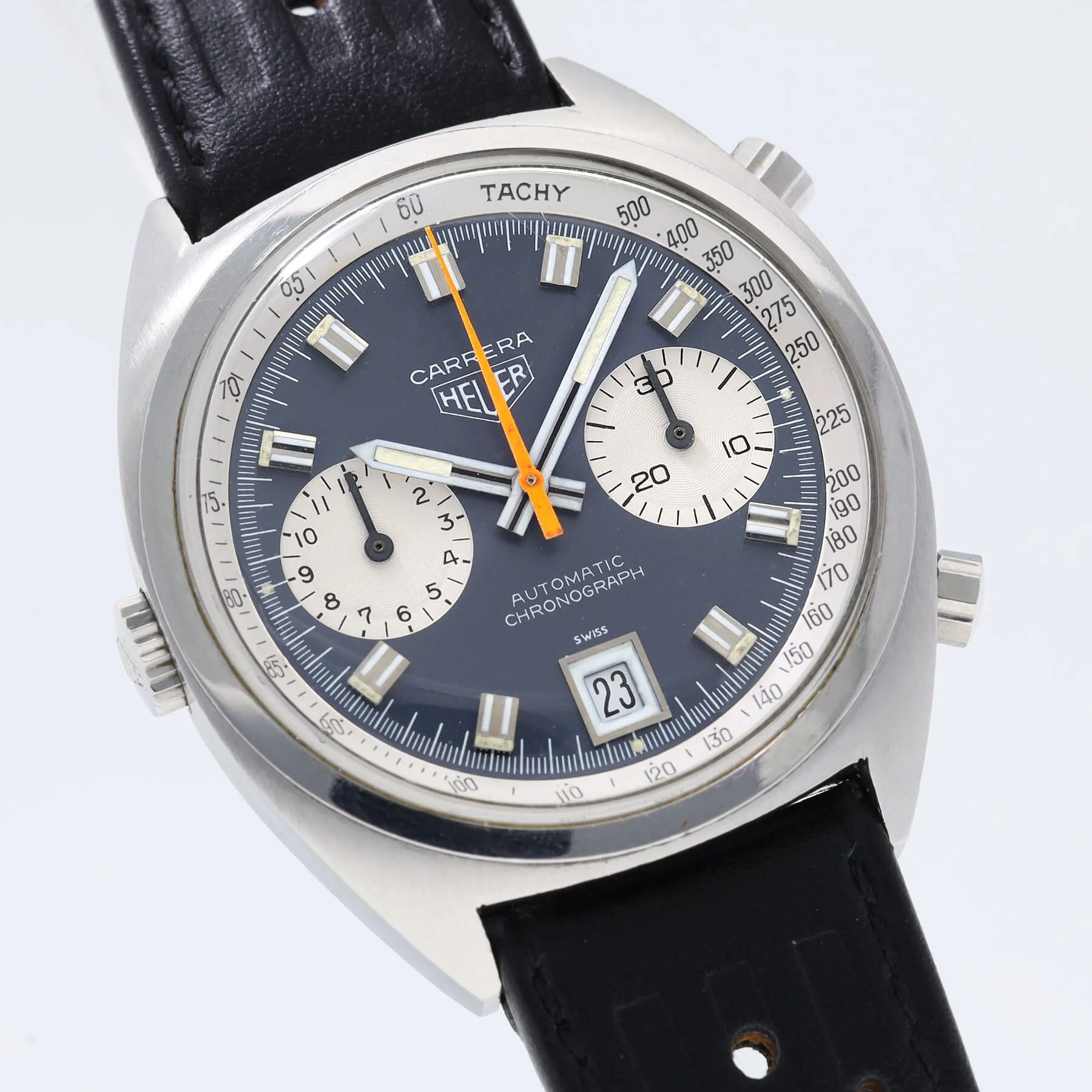 Heuer Carrera 1153 Blue Dial