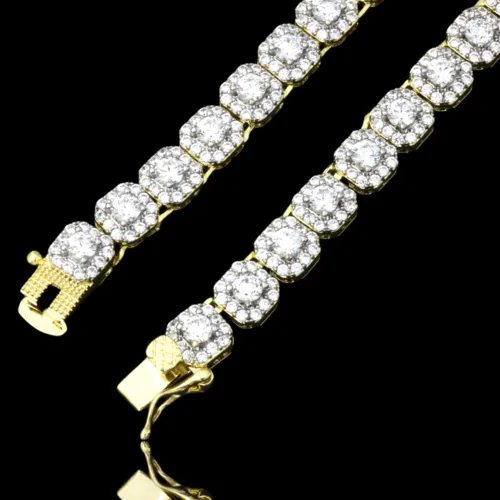 ICECUBE 5 MM Square Tennis Chain - Luxurious Elegance Redefined