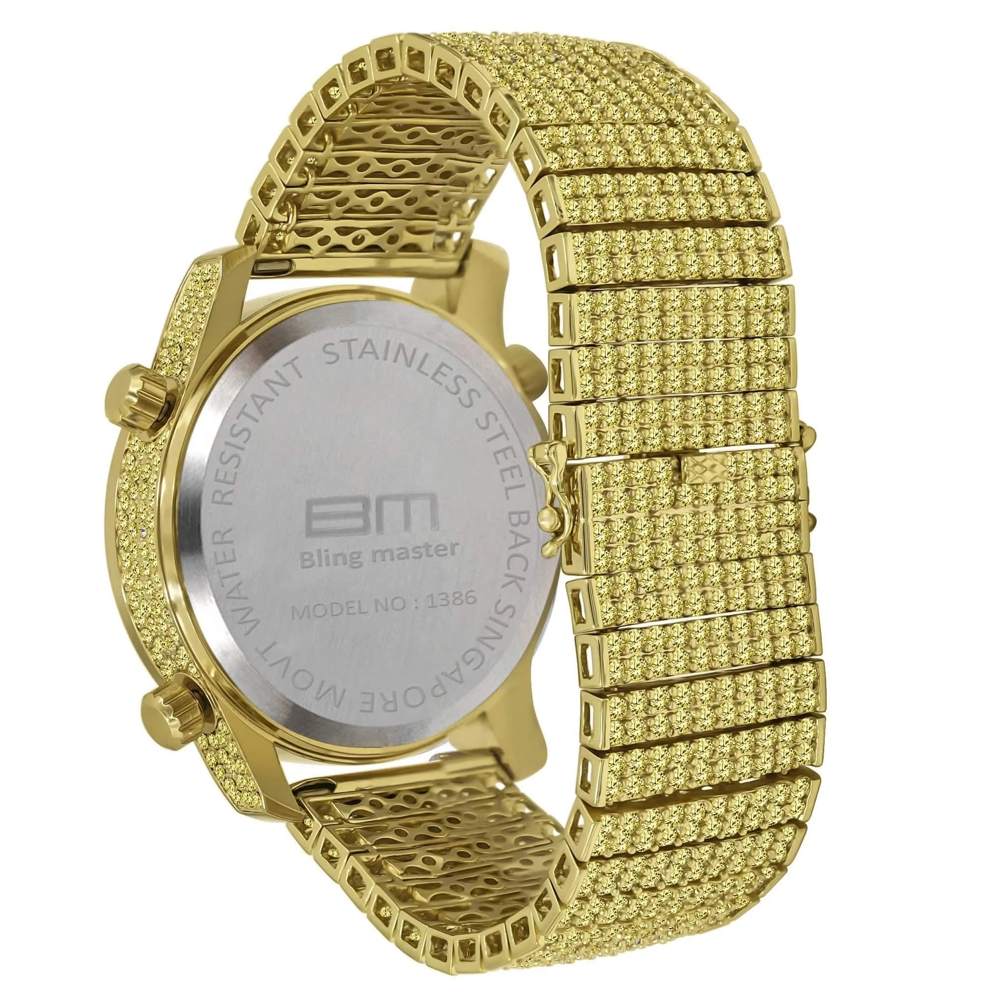 Iced Out Traveller Diamond Watch | 5110305