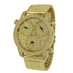 Iced Out Traveller Diamond Watch | 5110305