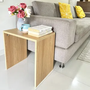 Kawachi LIght Weight Wooden Sofa/Bed Side Nightstane End Table Coffee/Snacks/Centre/Laptop Table KW106-Beige