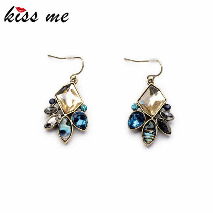 KISS ME Statement Jewelry Fashion Classic Irregular Geometric Plant Flowers Drop Earrings Factory Wholesale