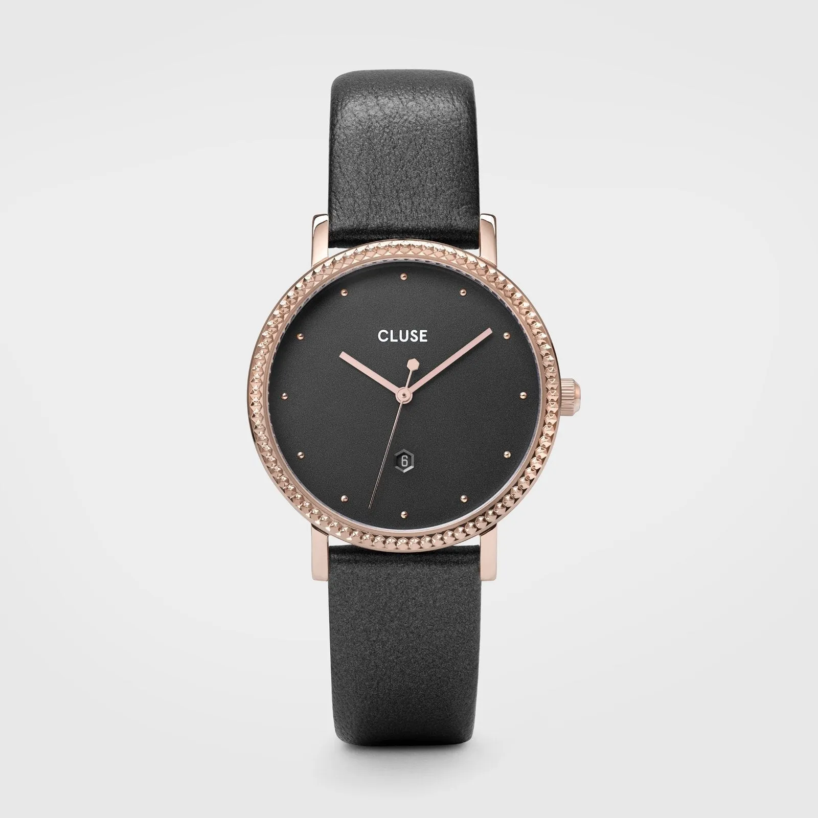 Le Couronnement Leather Dark Grey, Rose Gold Colour