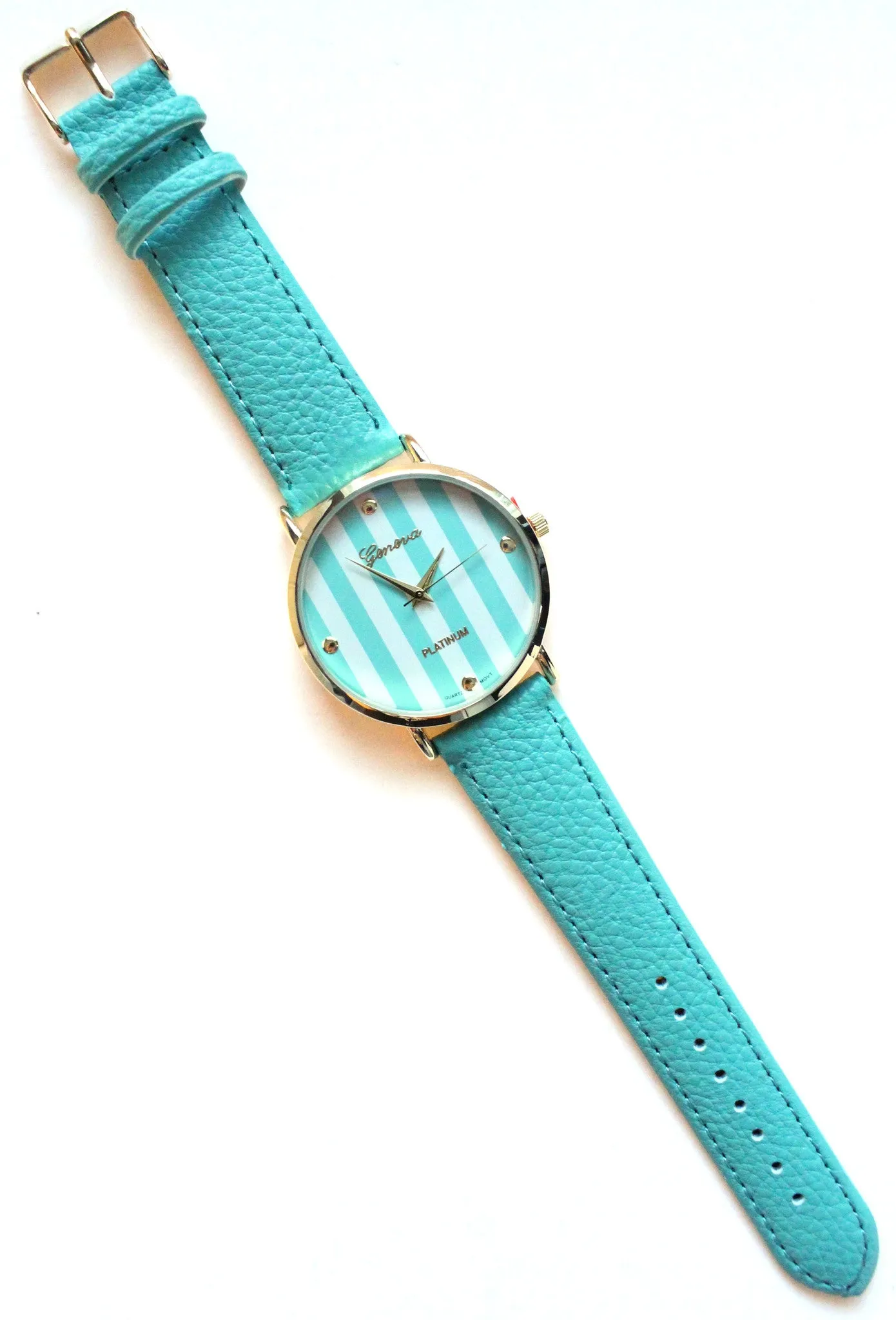 Leather Striped Trendy Watches- 2 Color Options