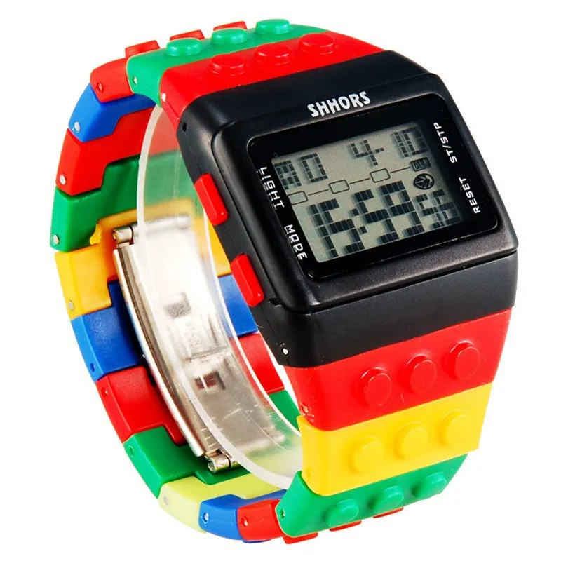 LED Watch Women Kids Watch Fashion Casual Cartoon Watches Colorful Rainbow Girls & Boys Digit Clock Hour Wristwatches