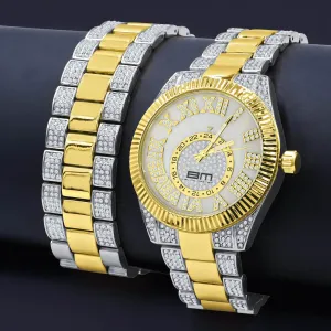 LUXURIOUS CRYSTAL WATCH AND BRACELET COLLECTION