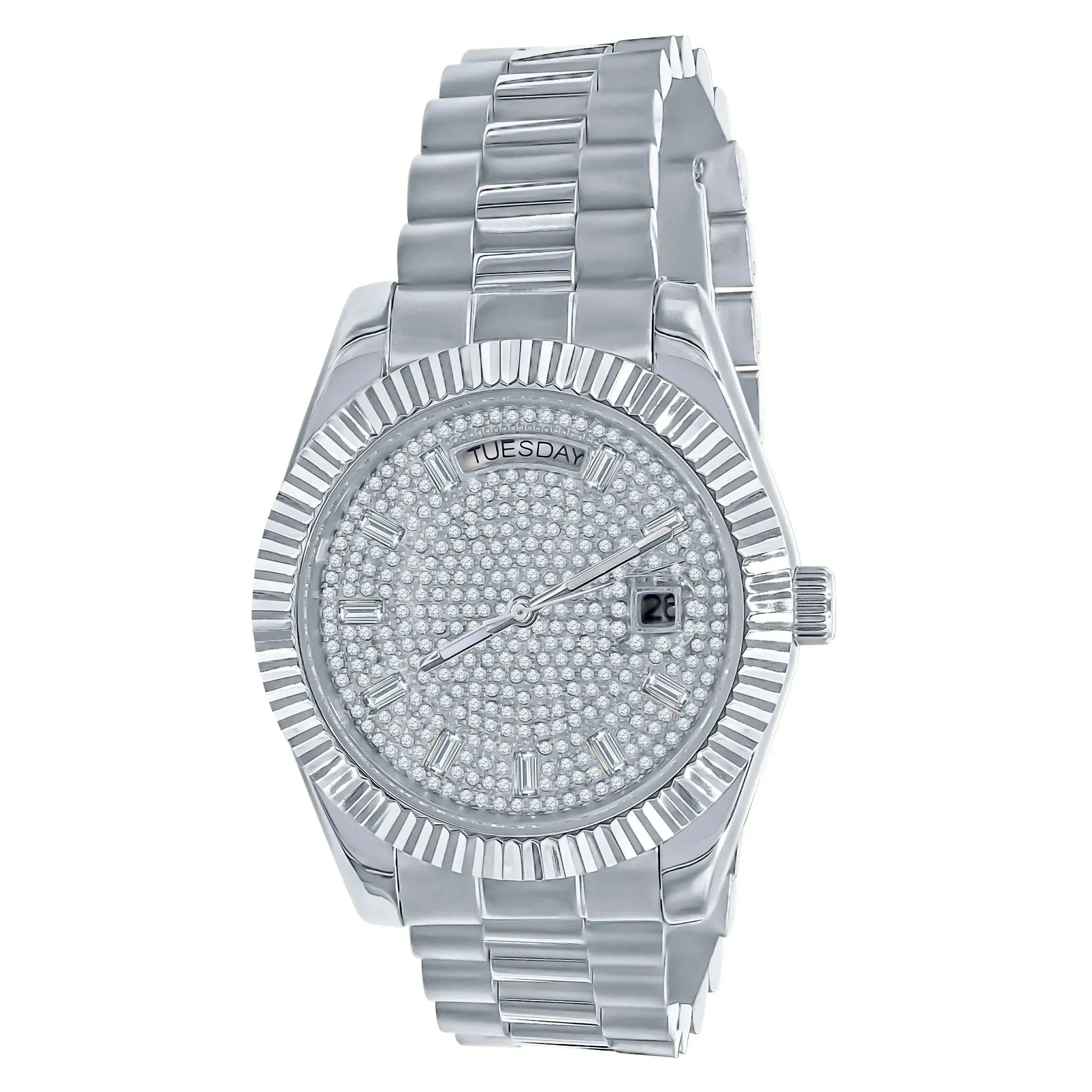 LUXURIOUS HIP HOP METALLIC TIMEPIECE