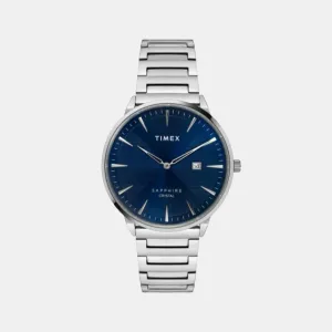 Men Quartz Blue Dial Analog Stainless Steel Watch TWEG21903