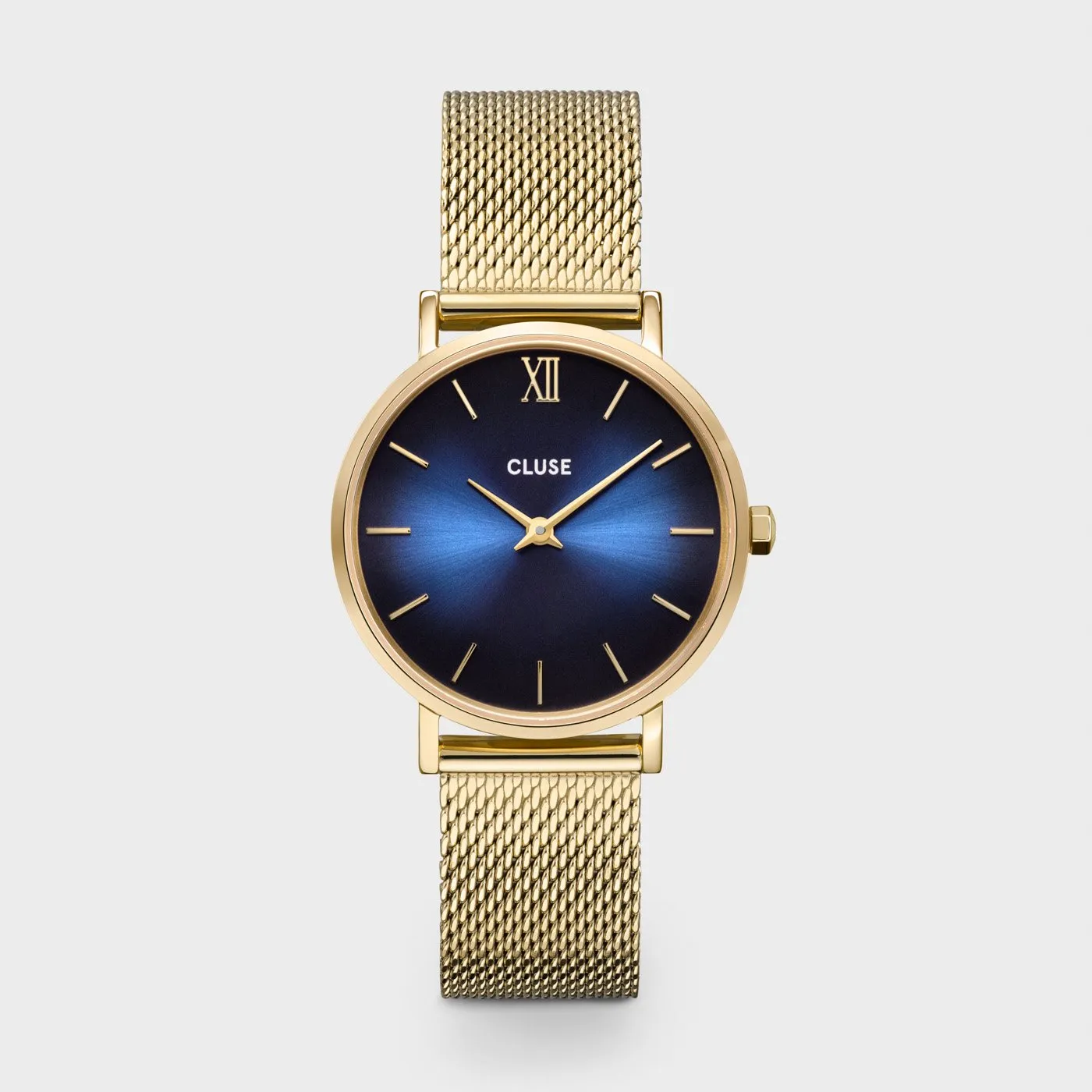 Minuit Mesh Deep Blue, Gold Colour