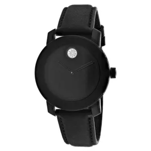 Movado BOLD Black Stainless Steel Women's Watch 3600483