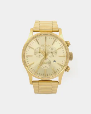 Nixon Sentry Chrono Watch Gold