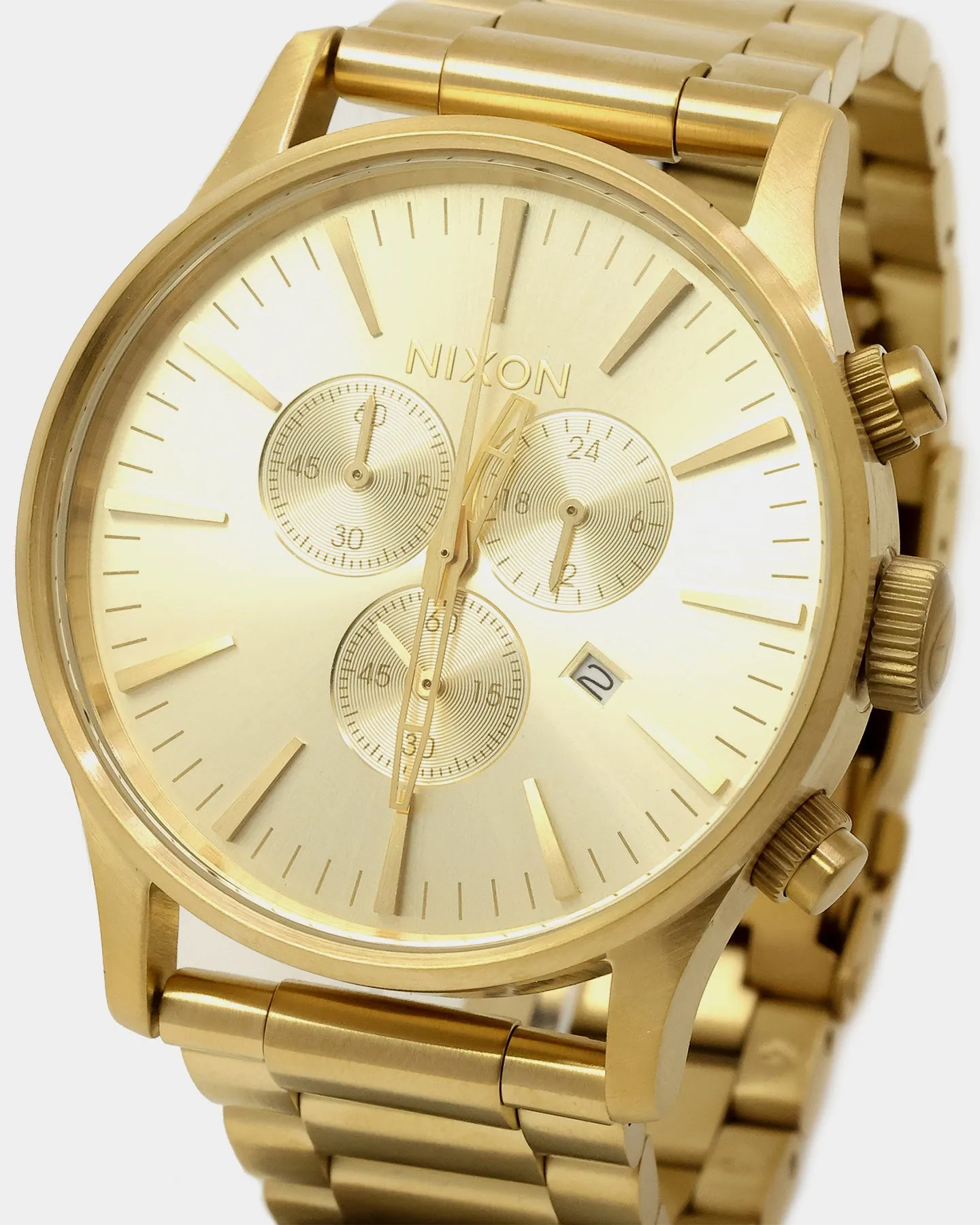 Nixon Sentry Chrono Watch Gold